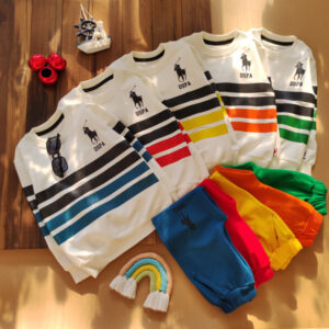 بلوز شلوار راه راه Polo