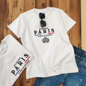 تیشرت سفید Paris